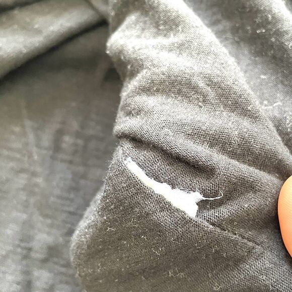 James Perse Women’s Double Layered Shift Dress Black Sleeveless Soft - Picture 4 of 12